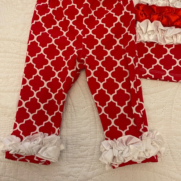 Stephan Baby  2 piece ruffled holiday outfit - Picture 2 of 10